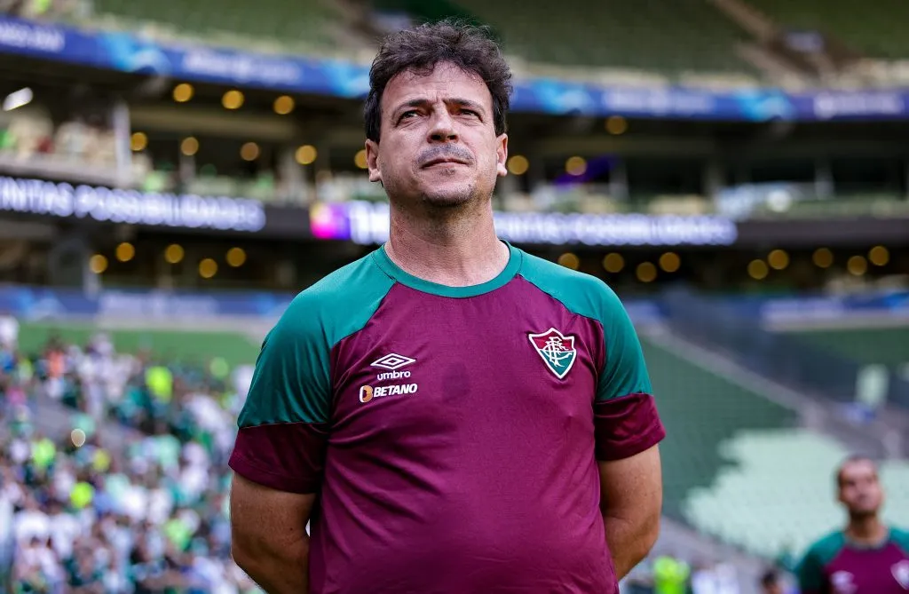 Fernando  Diniz tecnico do Fluminense durante partida pelo campeonato Brasileiro A 2023. Foto: Fabio Giannelli/AGIF
