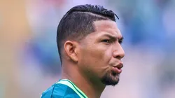 Rony jogador do Palmeiras durante partida contra o Santos no estadio Arena Barueri pelo campeonato Brasileiro A 2023. Marcello Zambrana/AGIF