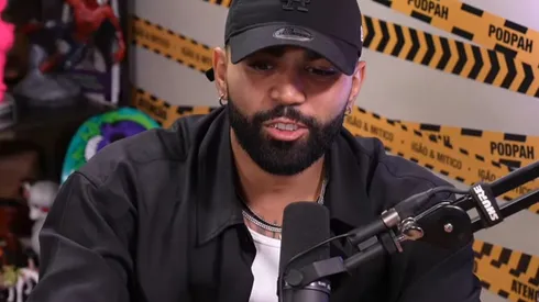 Gabigol no podpah – Foto: Reprodução/Youtube