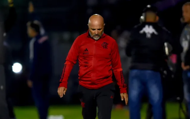 Jorge Sampaoli em sua passagem pelo Flamengo – Foto: Divulgação/Flamengo