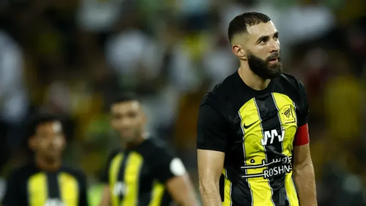 Foto: Francois Nel/Getty Images - Benzema, atacante do Al-Ittihad