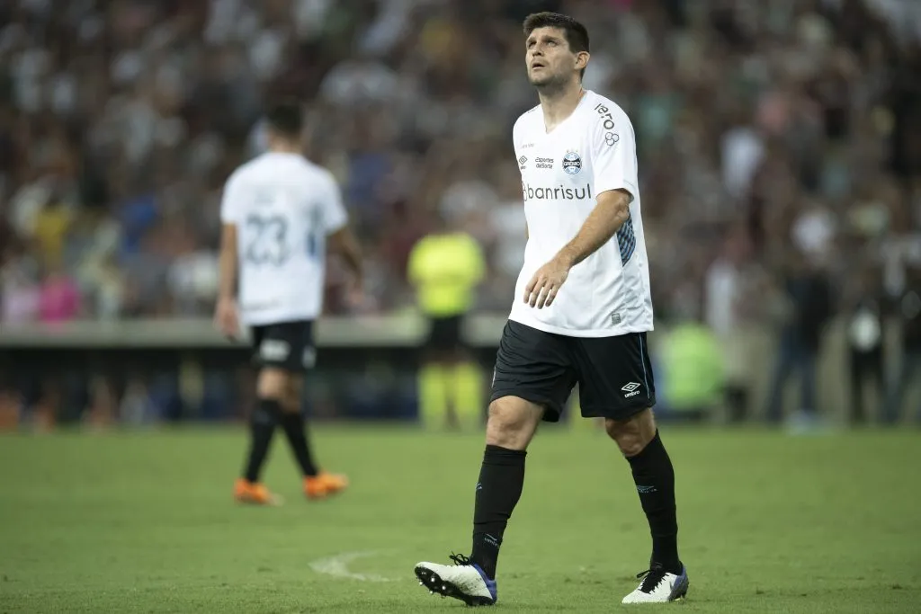 Kannemann jogador do Gremio durante partida contra o Fluminense no estadio Maracana pelo campeonato Brasileiro A 2023. Foto: Jorge Rodrigues/AGIF