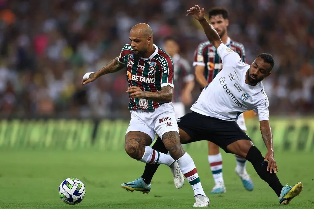 Fluminense em seu último jogo antes do Mundial de Clubes, contra o Grêmio pelo Campeonato Brasileiro. Foto: Buda Mendes/Getty Images.