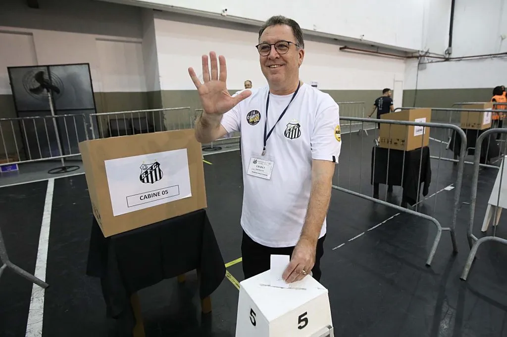 Marcelo Teixeira ganha eleição no Santos. Foto: Pedro Ernesto Guerra Azevedo/Santos FC