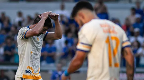 Lucas Silva jogador do Cruzeiro durante partida contra o Internacional no estadio Mineirao pelo campeonato Brasileiro A 2023. Foto: Fernando Moreno/AGIF