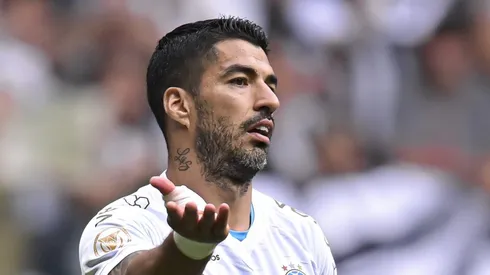 Suárez em ação na derrota para o Galo. Foto: Pedro Vilela/Getty Images