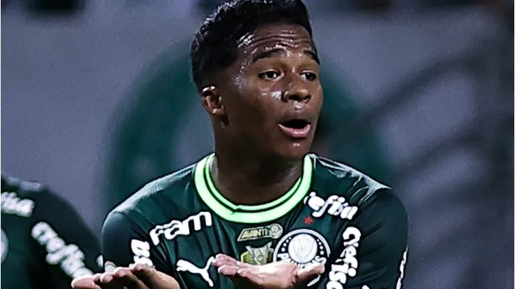 Endrick jogador do Palmeiras durante partida contra o America-MG no estadio Arena Allianz Parque pelo campeonato Brasileiro A 2023. Fabio Giannelli/AGIF