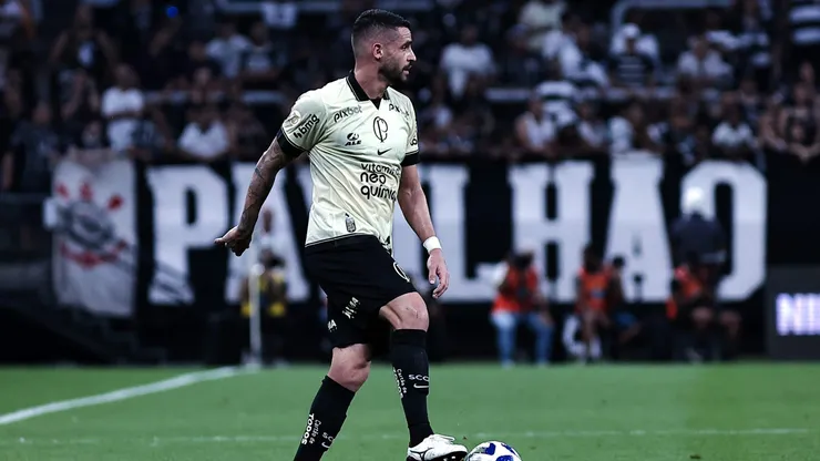 Renato Augusto, jogador do Corinthians, durante partida contra o Internacional no estádio Arena Corinthians pelo Campeonato Brasileiro - Foto: Fabio Giannelli/AGIF