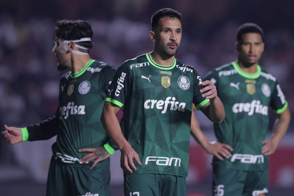 Luan jogador do Palmeiras durante partida contra o Sao Paulo no estadio Morumbi pelo campeonato Copa do Brasil 2023. Foto: Ettore Chiereguini/AGIF