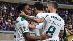 Endrick, jogador do Palmeiras, comemora seu gol durante partida contra o Cruzeiro no estádio Mineirão pelo Campeonato Brasileiro - Foto: Gilson Lobo/AGIF