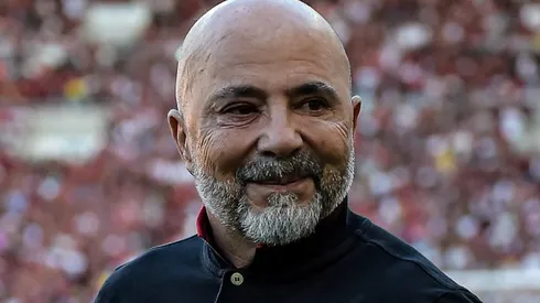 Jorge Sampaoli, ex-técnico do Flamengo, durante partida contra o America no estadio Maracana pelo campeonato Brasileiro A 2023. Foto: Thiago Ribeiro/AGIF