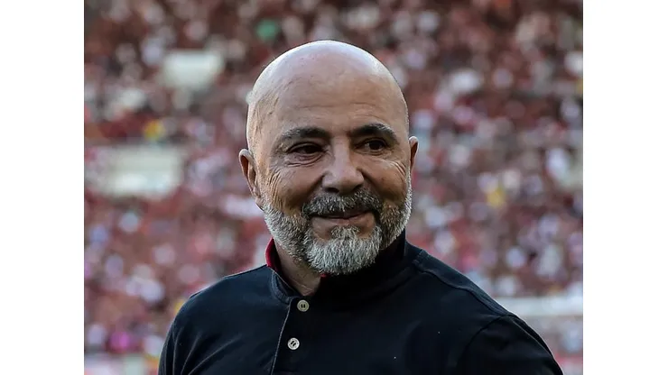 Jorge Sampaoli, ex-técnico do Flamengo, durante partida contra o America no estadio Maracana pelo campeonato Brasileiro A 2023. Foto: Thiago Ribeiro/AGIF