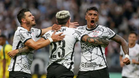 Jogadores do Corinthians comemorando gol - Foto: Rodrigo Coca/Ag. Corinthians