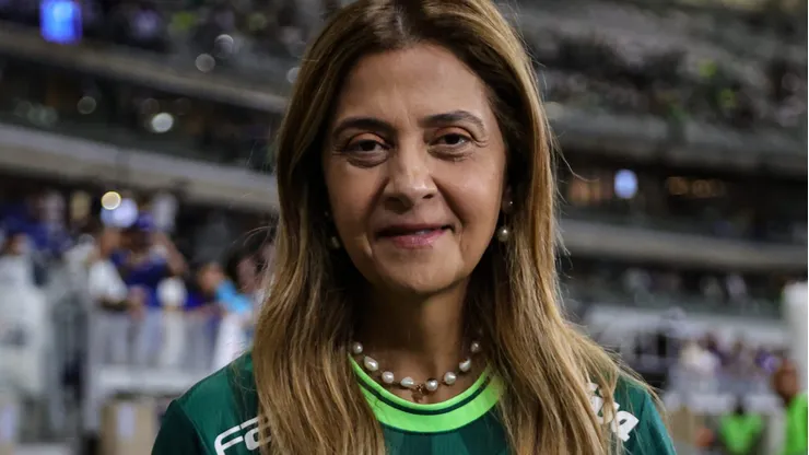 Foto: Gilson Lobo/AGIF - Leila Pereira na partida em que o Palmeiras se sagrou Campeão Brasileiro