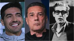 Abel Ferreira, Luxemburgo e Osvaldo Brandão. Agif; Divulgação/Corinthians
