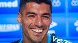 Foto: Maxi Franzoi/AGIF - Suárez em entrevista coletiva pelo Grêmio após jogo contra o Vasco