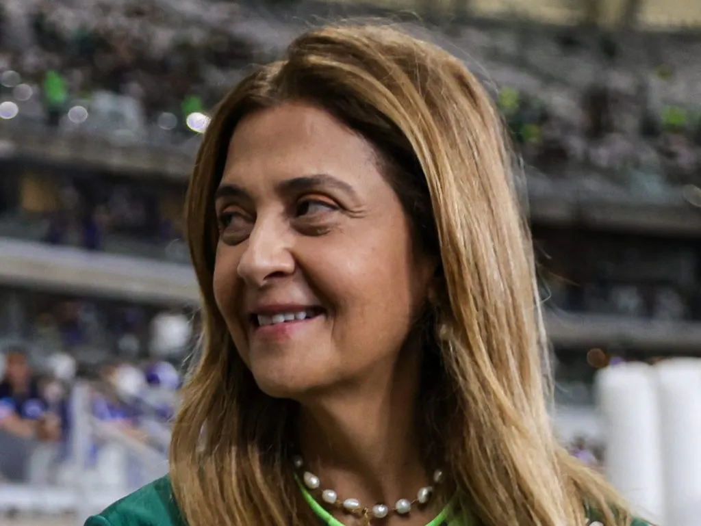 Leila Pereira, presidente do Palmeiras,