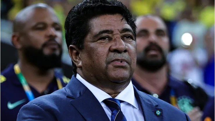 Ednaldo Rodrigues, presidente da CBF em foto de arquivo de 21 de Novembro de 2023 durante execucao do hino nacional antes da partida contra o Argentina no estadio Maracana pelo campeonato Eliminatorias Copa Do Mundo 2026. Fabio Giannelli/AGIF