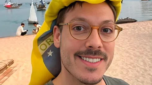 Foto: Arquivo Pessoal Fábio Porchat/Instagram - Humorista compartilhou jornada com o Vasco