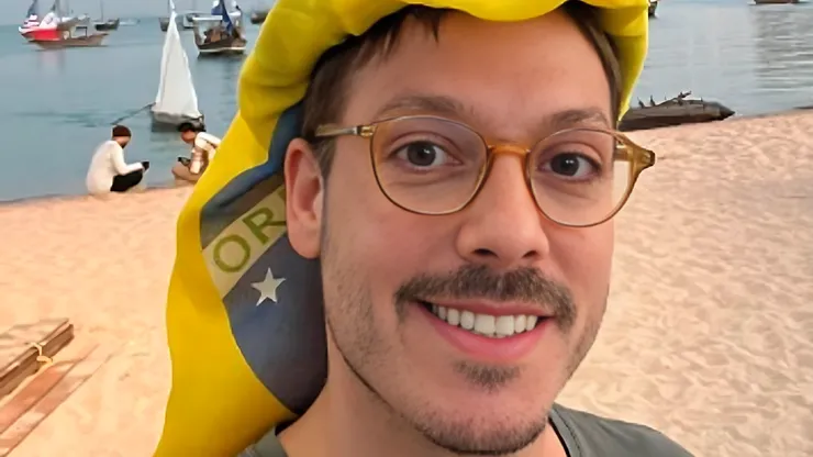 Foto: Arquivo Pessoal Fábio Porchat/Instagram - Humorista compartilhou jornada com o Vasco