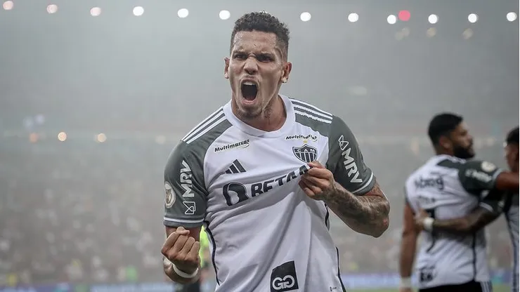 Paulinho é o artilheiro do Brasileirão 2023. Foto: Pedro Souza / Atlético