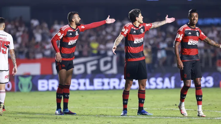 Flamengo perdeu o último compromisso do ano para o SPFC. Foto: Marcello Zambrana/AGIF