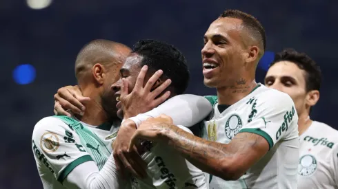 Palmeiras comemora gol diante do Cruzeiro - Foto: Cesar Greco/Palmeiras/by cannon