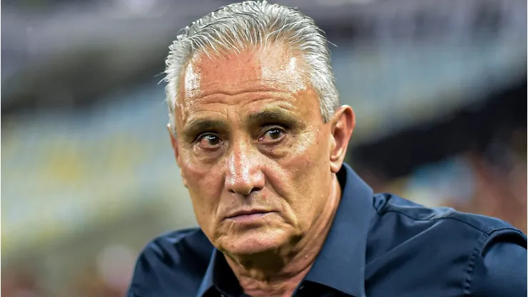 Tite tecnico do Flamengo durante partida contra o Atletico-MG no estadio Maracana pelo campeonato Brasileiro A 2023. Foto: Thiago Ribeiro/AGIF