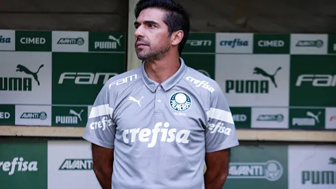 SP - SAO PAULO - 03/12/2023 - BRASILEIRO A 2023, PALMEIRAS X FLUMINENSE - Abel Ferreira tecnico do Palmeiras durante partida contra o Fluminense no estadio Arena Allianz Parque pelo campeonato Brasileiro A 2023. Foto: Fabio Giannelli/AGIF