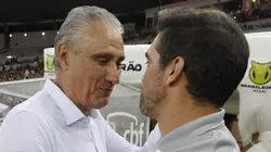 Tite cumprimentando Abel Ferreira (Foto: Wagner Meier/Getty Images)