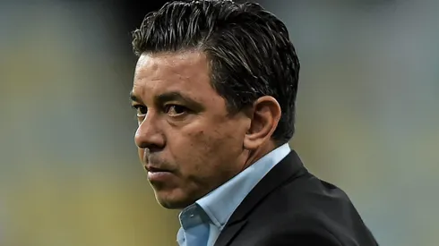 Marcelo Gallardo, ex-técnico do River Plate durante partida contra o Fluminense no estadio Maracana pelo campeonato Libertadores 2021. Foto: Thiago Ribeiro/AGIF