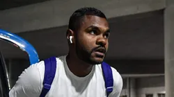 Nikão na chegada do duelo contra o Botafogo. Foto: Staff Images / Cruzeiro