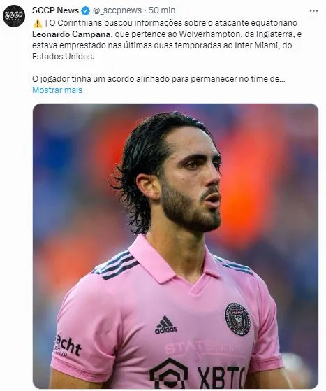 Campana está no radar do Corinthians