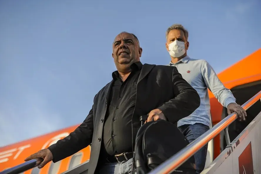 Marcos Braz e Rodolfo Landim – Foto: Marcelo Cortes/Flamengo