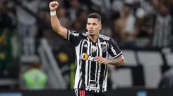 MG - BELO HORIZONTE - 02/12/2023 - BRASILEIRO A 2023, ATLETICO-MG X SAO PAULO - Paulinho jogador do Atletico-MG comemora seu gol durante partida contra o Sao Paulo no estadio Mineirao pelo campeonato Brasileiro A 2023. Foto: Gilson Lobo/AGIF