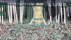 Torcida do Palmeiras no jogo contra o Fluminense. Foto: Alexandre Schneider/Getty Images.