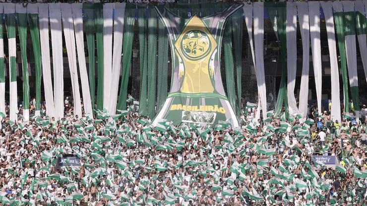 Torcida do Palmeiras no jogo contra o Fluminense. Foto: Alexandre Schneider/Getty Images.