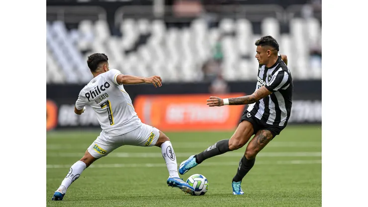 Botafogo e Santos jogaram pelo returno do Brasileirão no Estádio Nilton Santos (Foto: Thiago Ribeiro/AGIF)