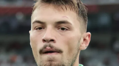 Gabriel Grando, goleiro do Grêmio, antes da partida contra o Athletico-PR no estadio Arena da Baixada pelo campeonato BRASILEIRO A 2023. Foto: Robson Mafra/AGIF