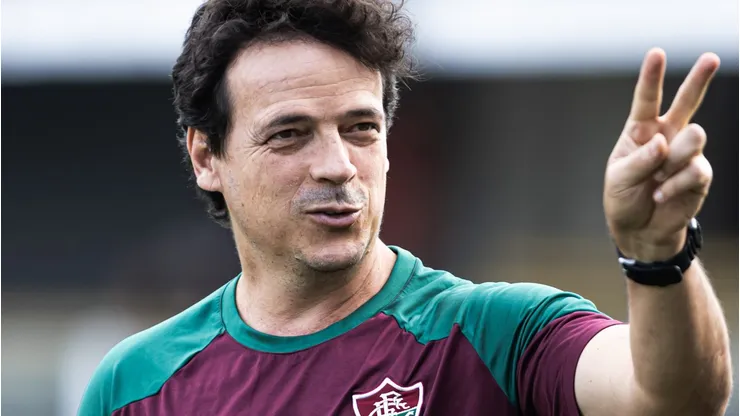 Fernando Diniz , técnico do Fluminense. Abner Dourado/AGIF