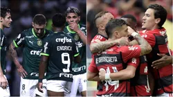 Palmeiras e Flamengo. Foto: Agif
