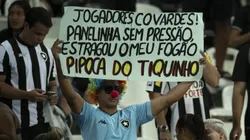Torcida do Botafogo após a partida contra Cruzeiro no estadio Engenhao pelo campeonato Brasileiro A 2023. Foto: Jorge Rodrigues/AGIF