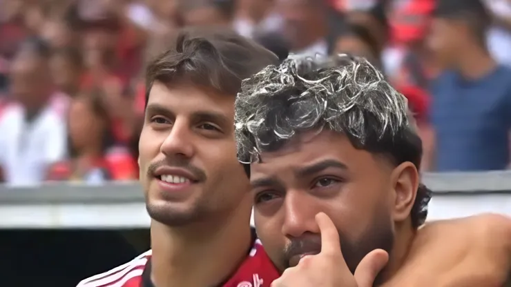 Gabigol emociona a torcida do Flamengo. Foto: Reprodução/Twitter
