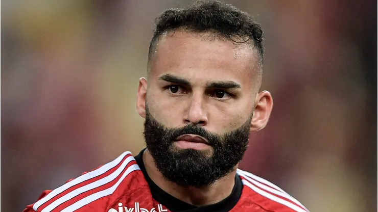 Thiago Maia jogador do Flamengo durante partida contra o Atletico-MG no estadio Maracana pelo campeonato Brasileiro A 2023. Foto: Thiago Ribeiro/AGIF