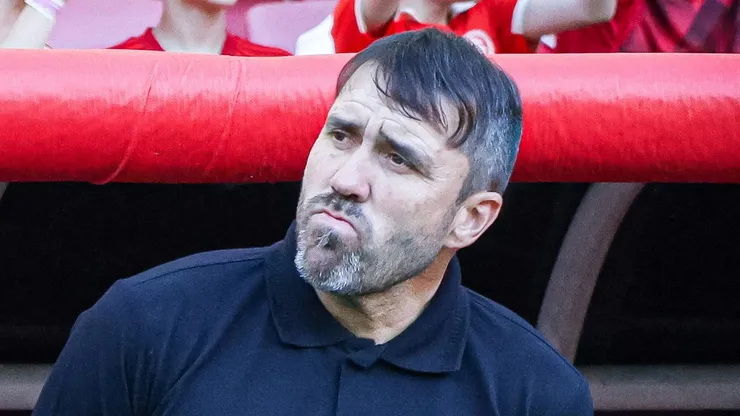 Eduardo Coudet tecnico do Internacional durante partida contra o Bragantino no estadio Beira-Rio pelo campeonato Brasileiro A 2023. Maxi Franzoi/AGIF