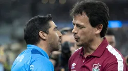Fernando Diniz tecnico do Fluminense e Abel Ferreira tecnico do Palmeiras antes partida no estadio Maracana pelo campeonato Brasileiro A 2022. Foto: Jorge Rodrigues/AGIF