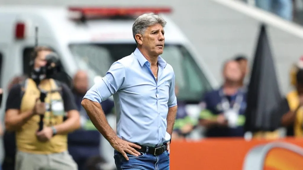 Renato Gaúcho pelo Grêmio. Foto: Gilson Lobo/AGIF