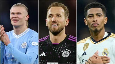 Haaland, Harry Kane e Jude Bellingham. Getty Images