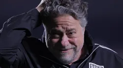 Júlio Casares, presidente do São Paulo, antes de partida contra o Palmeiras no estadio Morumbi pelo campeonato Copa do Brasil 2023. Foto: Ettore Chiereguini/AGIF