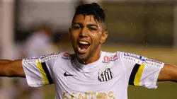 Gabigol durante sua passagem no Santos em 2014